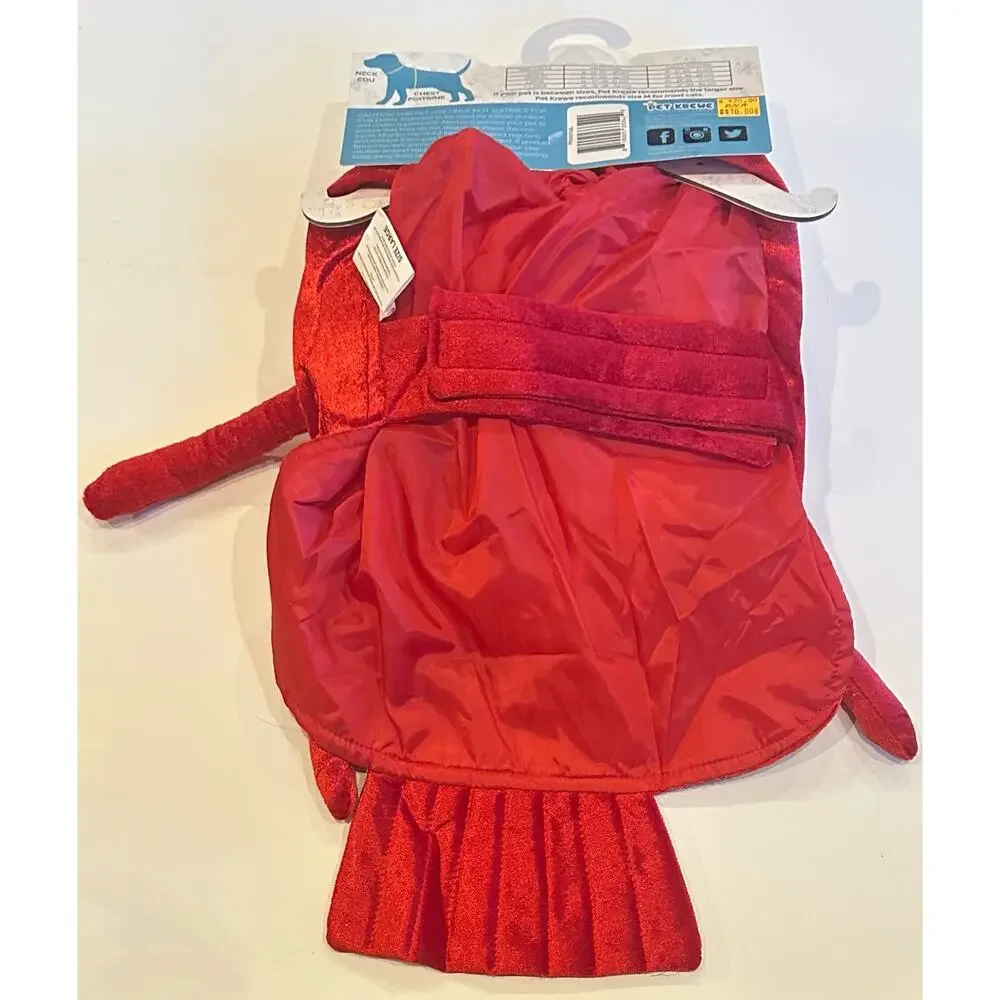New Pet Krewe Lobster Pet Costume For Dogs Size Large, Red Halloween Costume